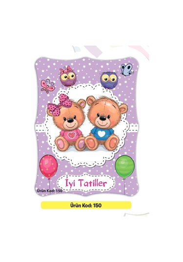 Karne Kabı Kılıfı Okul Öncesi Ürün Kodu:150 20 Adet