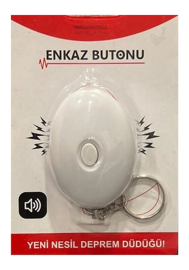 Monozone Deprem Kişisel Güvenlik Alarmı Anahtarlık Panik Butonu