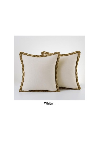 Bej 1 Adet İskandinav Düz Renk Ev Ürün Yastık Örtüsü Alt Pamuk Keten Yastık Örtüsü Atmak Kapakları Çuval Yastık & Kırlent 56805191