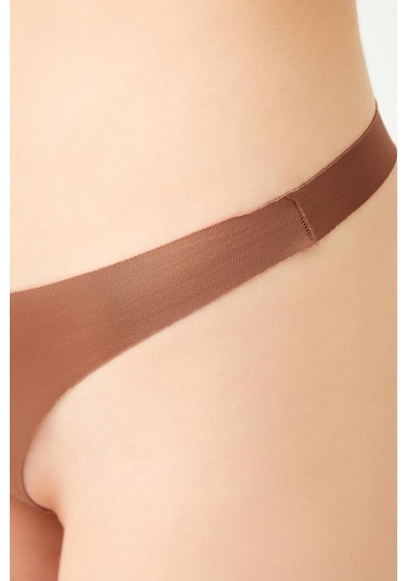 Lazer Kesim Kadın Tanga Külot 6'lı Paket Renkli-2 Çok Renkli