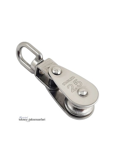 25Mm Mafsallı - Fırdöndülü Paslanmaz Makara