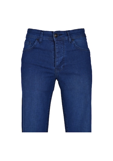 Cengiz İnler 5 Cep Düğmeli Kot Pantolon Slim (548484019)