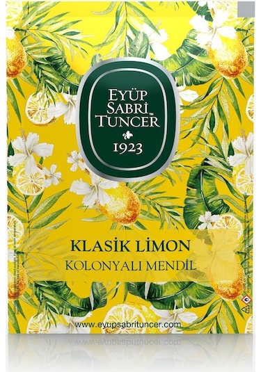 Eyüp Sabri Tuncer Büyük Boy Klasik Limon Kolonyalı Mendil 30'Lu