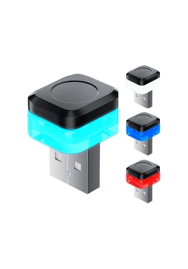 Iç Araba Işıkları Led Ortam Işığı Usb Iç Araba Işık Kablosuz Renkli Red Light 1 Piece Set