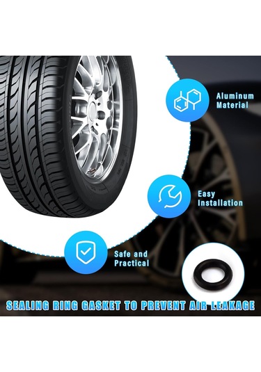 Ximistore9 Oto Ve Motosiklet Lastik Açma Korumalı Emme Valfi Kapağı, Paslanmaz Çelik, Toz Ve Sızıntı Engeli, 4'lü Siyah Set