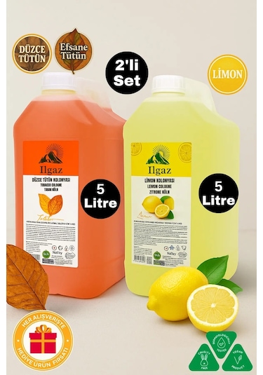 Ilgaz Limon + Tütün Kolonyası 2 x 5 L