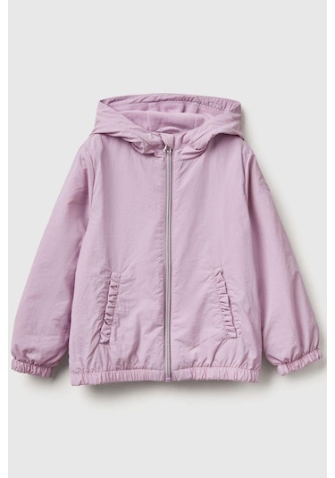 United Colors Of Benetton Kız Bebek 2ıgggn03u-25kb Yağmurluk Lila-2115 Lila