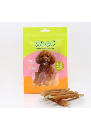 Wooc Tavuk Sargılı Kemik Köpek Ödülü 75 Gr