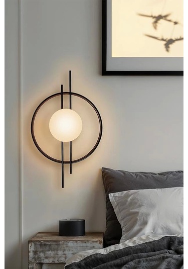 Glop Camlı Modern Ampüllü Aplik Çok Renkli