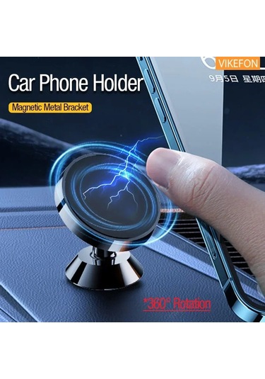 Liangmei 360 Döndür Manyetik Araç Telefonu Tutucu Standı Cep