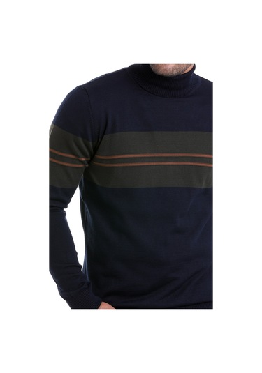 Hatemoğlu Lacivert Comfort Fit Jakarlı Balıkçı Yaka Yünlü Kazak Lacivert Hatemoğlu Lacivert Comfort Fit Jakarlı Balıkçı Yaka Yünlü Kazak Lacivert