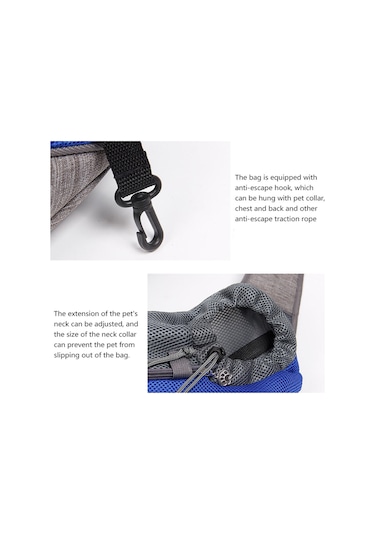 Vkemall Küçük Evcil Hayvanlar İçin Siyah Taşıma Çantası - Elden Bağımsız, Soluklu Mesh, Kaçmayı Engelliyor S Boyutu Siyah