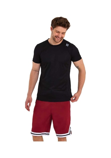 Adams Erkek Polyester Beyaz Şeritli Basketbol Şort 001