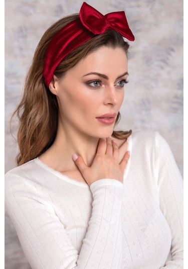 Man8477-1011 Anıl Aksesuar Man8477 Kadın Bandana 8477 Bordo