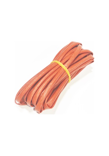4mm H Class Cam Elyaf Örgü Silikon İzoleli Makaron 5 Metre, Çalışma -60/+250 Derece