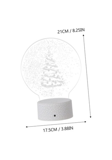 Goldenqian Led Işıklar Masaüstü Dekor Doğuş Dekor Noel Ağacı Şekil Işık Noel Renkli Işık Noel Ağacı Gece Lambası Lamba Dekor Dekoratif Gece Lambası Dekoratif Işık Hediye 3d 8bzkgh Siyah