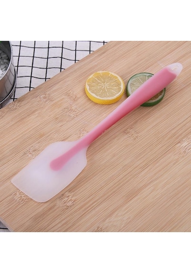 Kırmızı Silikon Spatula Krem Pişirme Kazıyıcı Yapışmaz Pasta Spatula Isıya Dayanıklı Çerez Pasta Kazıyıcı Pişirme Mutfak Pasta Araçları