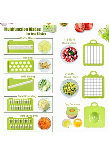 Dinosaurs Gıda Kıyıcı Sebze Meyve Peyniri Soğan Kıyıcı Dilimleyici Dicer Domates Kesici Taze 12 In 1 Vegggıe Kıyıcı Mutfak Gadget Setleri Manuel Dilimleyiciler Altın