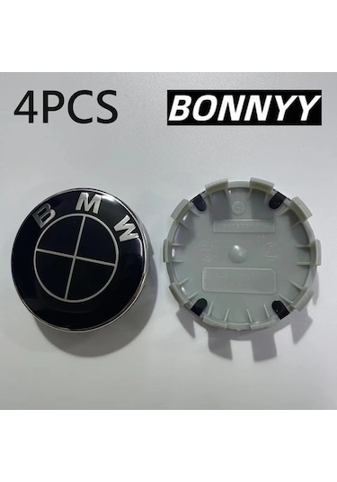 Dashanshop Siyah Abs Jant Kapakları 68mm Bmw E34 E36 E60 E90 E46 E70 F10 F20 F30 X5