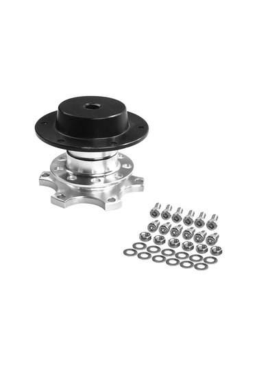 Lemestar 6 Yuvalı Hızlı Sökme Direksiyon Göbeği Adaptörü - Alüminyum Alaşım Evrensel Direksiyon Çıkarma Aleti