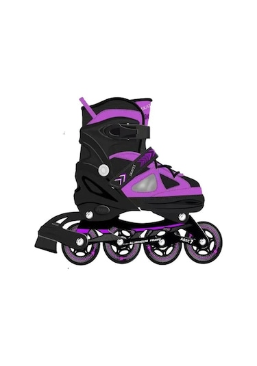 Vadi Mor Silikon Tekerli Ayarlanabilir Işıklı Paten L 39-42 Hp7128 Mor