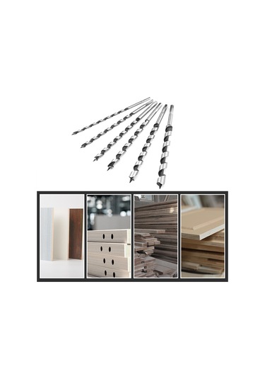 Moveevo 6'lı Ova Matkap Ucu Seti - Karbon Çelik, Altıgen Sap 6mm,8mm,10mm,12mm,14mm,16mm