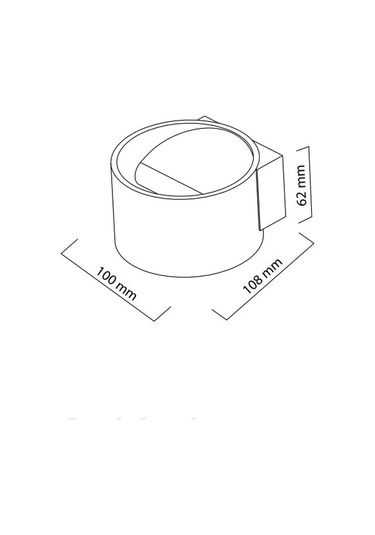 Horoz Sisam Led Duvar Aplik 8W 4200K Siyah Kasa Siyah
