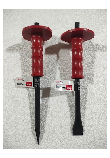 Plastik El Korumalı Muhafazalı Murç Ve Keski 2 Li Set Maxsimum Performans Uzunluk :30 Cm