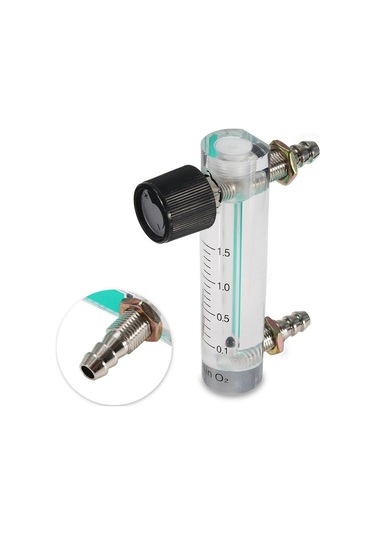 0-1.5lpm 1.5l Oksijen Hava Gaz Debimetre Ölçer Kontrol Vanası İle Ölçme Aracı