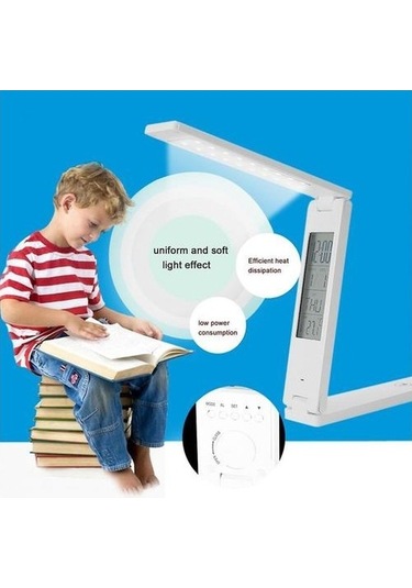 Agoodshop Fx010b Katlanır 2w Led Masa Lambası İle Çocuk Göz Koruma Işık Masası Lambası
