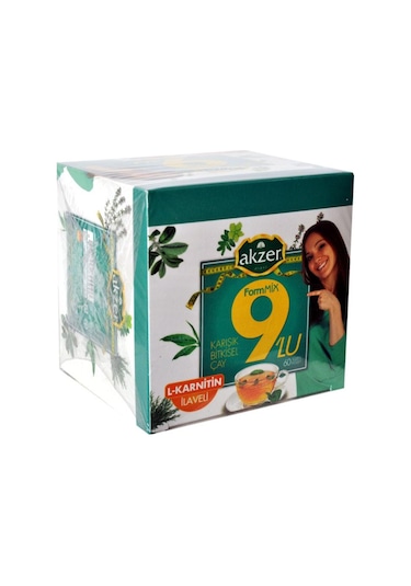 Akzer Formmix 9'lu Karışık Bitki Süzen Poşet Çay 60 x 1.7 G