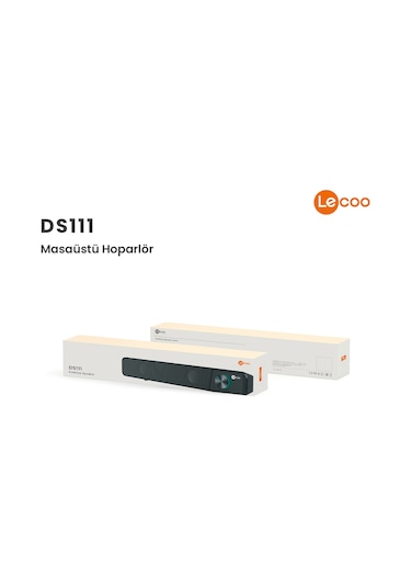 Lecoo DS111 Bluetooth + Kablolu 6W Masaüstü Taşınabilir Soundbar Hoparlör