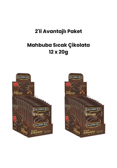 Mahbuba Sıcak Çikolata 2'li Avantaj Paket 12 X 20 G Diğer