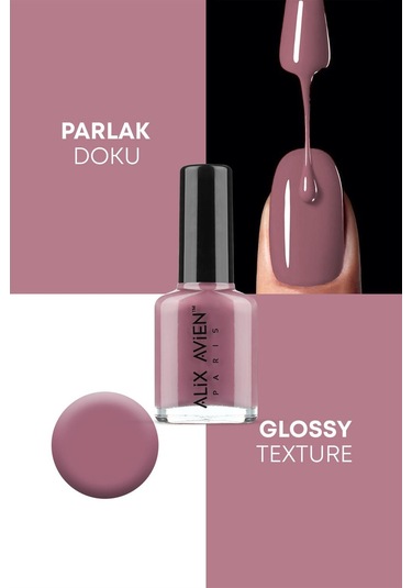 Alix Avien Nude Pembe Oje 83 Yüksek Pigmentli Uzun Süreli Kalıcılık Hızlı Kuruma Nail Lacquer 83