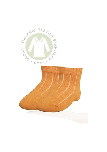 Bibaby Biorganik Simple Bebe Çorap 68368 Hardal