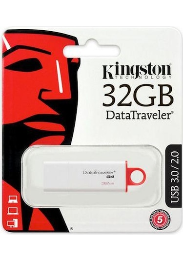 Kingston DataTraveler G4 DTIG4/32GB 32 GB Usb 3.0 Flash Bellek