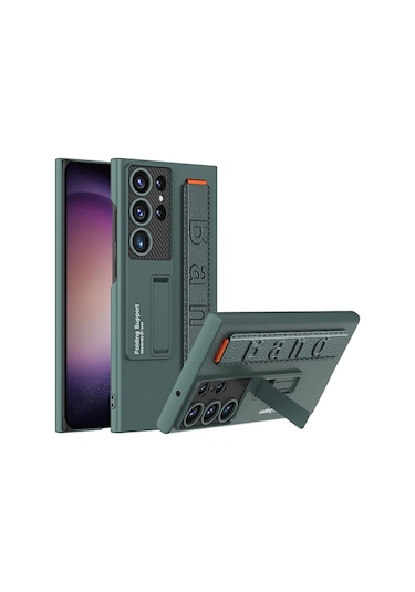 Samsung Galaxy S23 Ultra Kılıf Standlı El Tutmalı Kapak Band