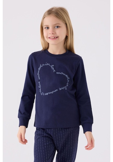 Arnetta 3050 Kız Çocuk Love Uzun Kol Pijama Takım 001
