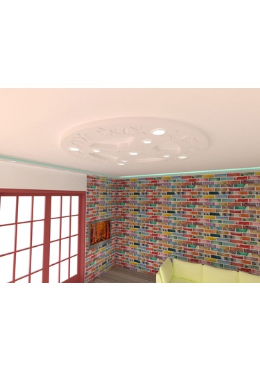 Motifpiyer Motifli Tavan Göbegi Led Spotlu Tmg -53-Cap 160cm