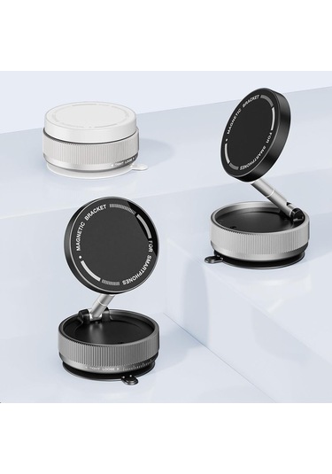 K10 Mıknatıslı Vakumlu Araç İçi Telefon Tutucu