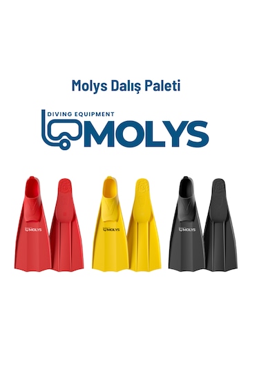 Molys Dalış Paleti Yüzücü Paleti Güçlü Itiş, Hafif Ve Konforlu Kullanım Siyah