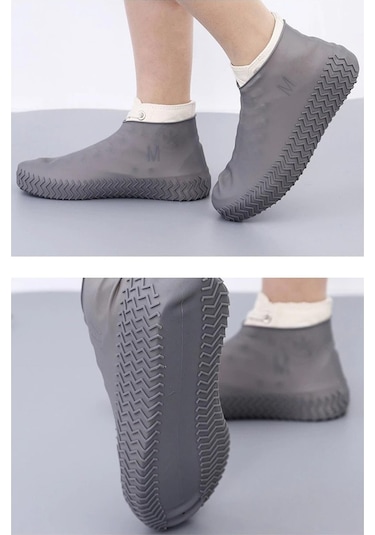 Trendpoint Silikon Yağmur Koruyucu Ayakkabı Kılıfı Kaymaz Su Kir