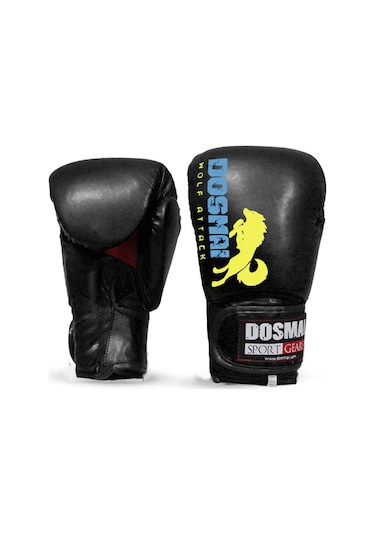 Dosmai Profesyonel Hava Alır Boks Kick Boks Eldiveni Siyah El344 Siyah
