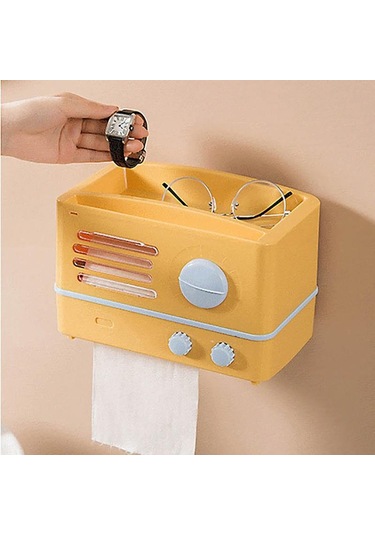 Yeşil Mengnı Taşınabilir Rulo Tutucu Su Geçirmez Saklama Kutusu Çok Fonksiyonlu Doku Kutusu Duvara Monte Tuvalet Kağıdı Tutucu Banyo Aksesuarları