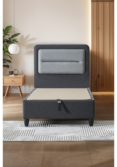 Gisela Tek Kişilik Sandıklı Baza Ve Başlık Seti 2 Li Set 90 x 190