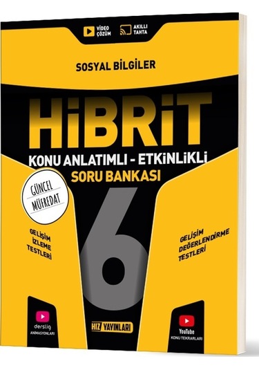 Hız Yayınları 2026 6. Sınıf Sosyal Bilgiler Hibrit - Konu Anlatımlı Soru Bankası Yeni Müfredat