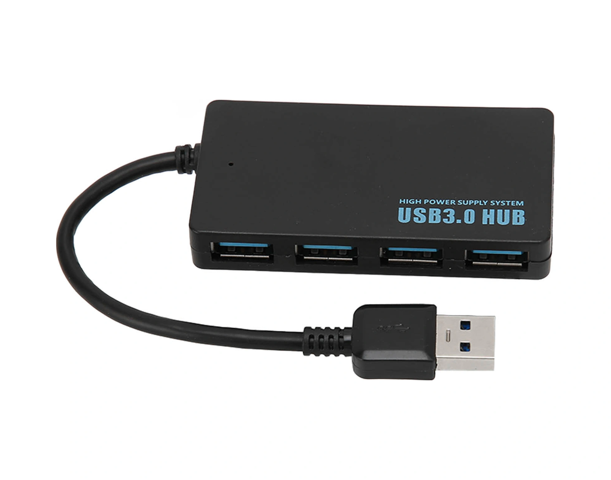 Vkemall Usb 3.0 4 Portlu Hub, 5gbps Hızlı Veri Transferi, Soğutma Tasarımı, Windows/mac/linux Uyumlu, Plug & Play, Siyah