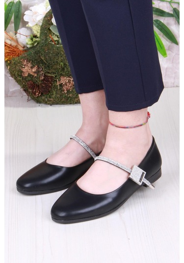 Fort 01-625 Soft Taş Toka Detaylı Rahat Kadın Babet Ten