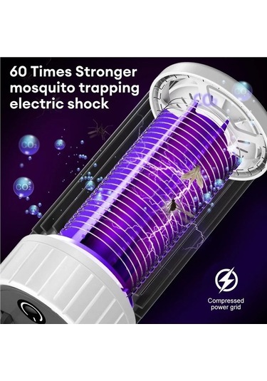 Novahub Elektrik Çarpması Sivrisinek Katili Usb Şarjlı Uv Lamba
