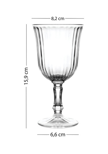 Clara 4'lü Su Kadeh Seti 240 Cc Renkli